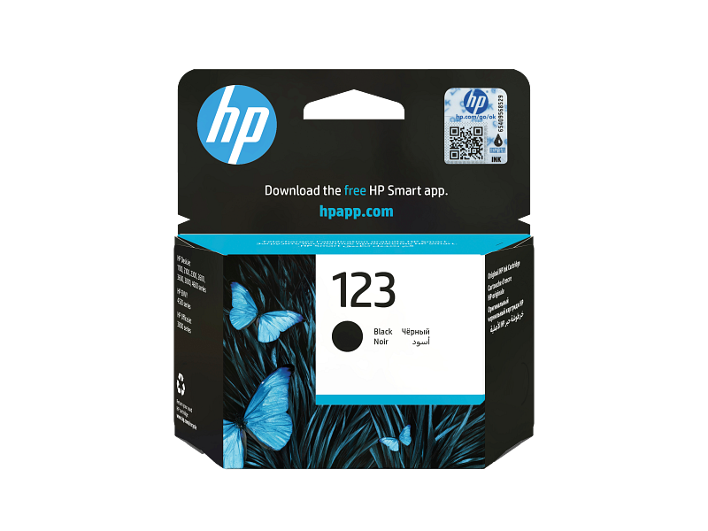HP 123 Black Original Ink Cartridge HP 123 Black Original Ink Cartridge